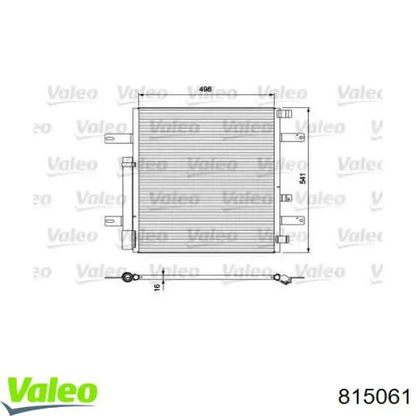 Радиатор кондиционера 815061 VALEO