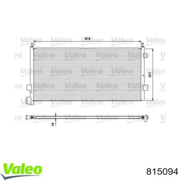 815094 VALEO Конденсатор