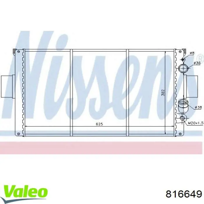 Радиатор охлаждения двигателя VALEO 816649 цена, от 102.79 USD