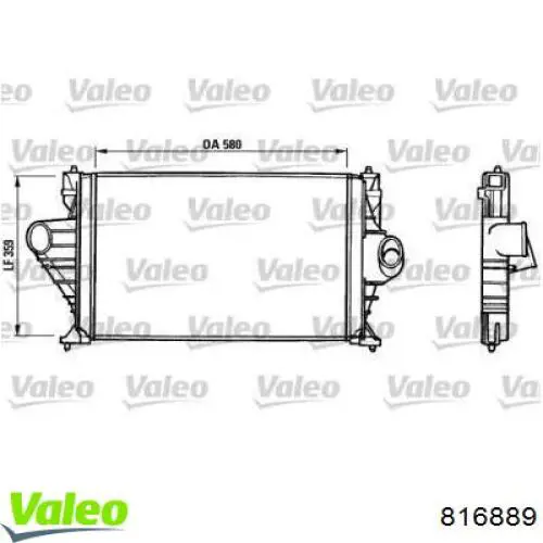 Интеркулер 816889 VALEO