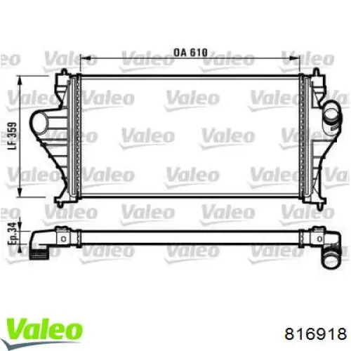 Интеркулер 816918 VALEO