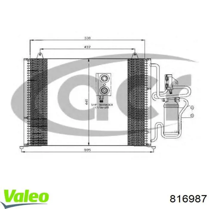 Конденсатор кондиционера Renault (RVI) 7701205214 цена, от  