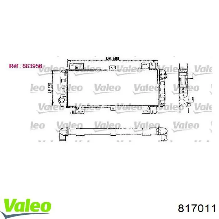 Купить 817011 VALEO Радиатор системы охлаждения кондиционера