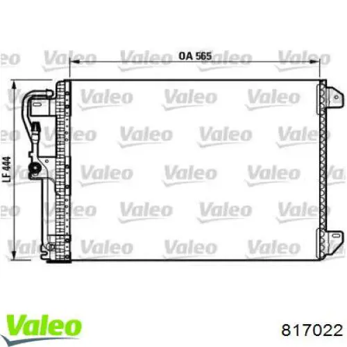 Радиатор кондиционера 817022 VALEO