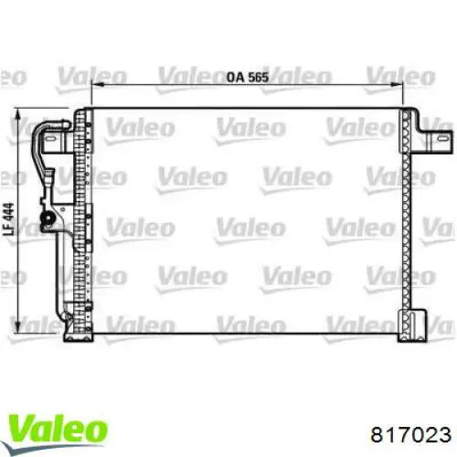 Радиатор кондиционера 817023 VALEO