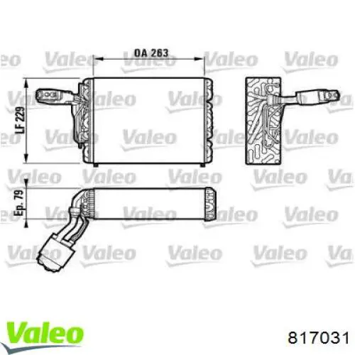 Испаритель кондиционера 817031 VALEO