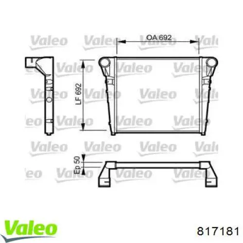 Интеркулер 5001845520 Renault (RVI)