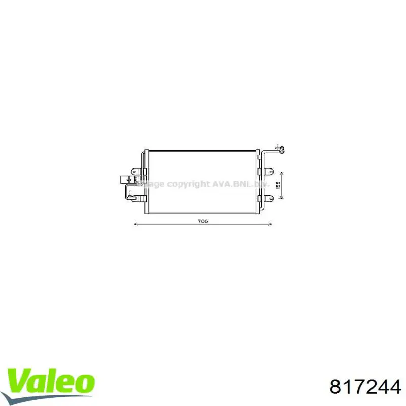 817244 VALEO Конденсатор