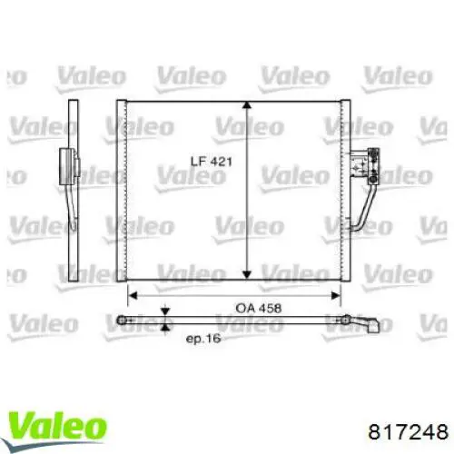 Конденсатор кондиционера VALEO 817248 цена, от 71.28 USD