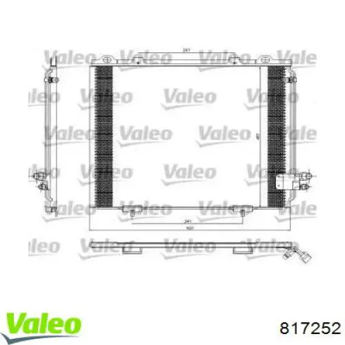 Конденсатор кондиционера VALEO 817252 цена, от 91.17 USD