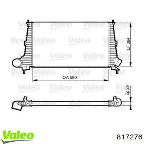 Интеркулер 817276 VALEO