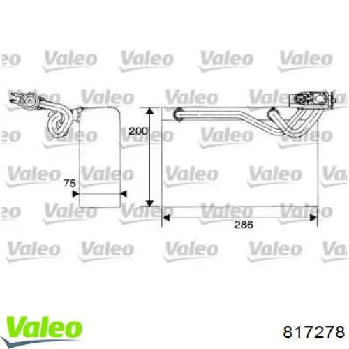 Испаритель кондиционера 817278 VALEO