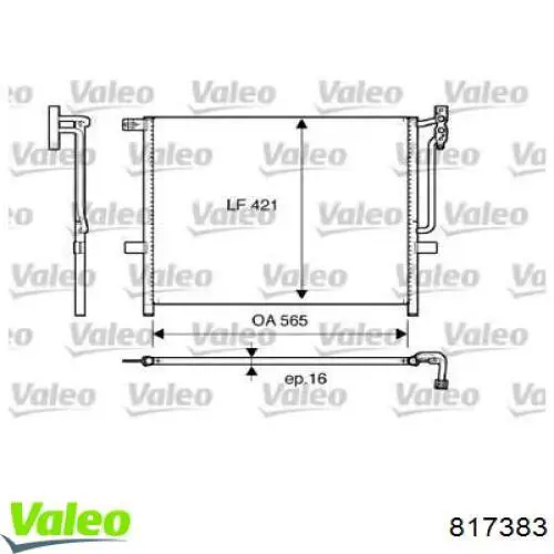 Конденсатор кондиционера VALEO 817383 цена, от 82.81 USD