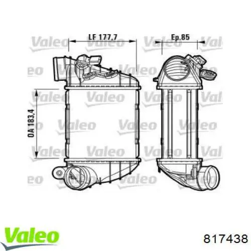 Интеркулер 817438 VALEO