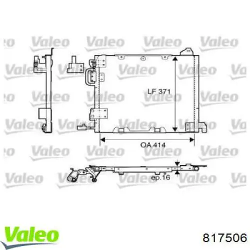 Конденсатор кондиционера VALEO 817506 цена, от 81.37 USD