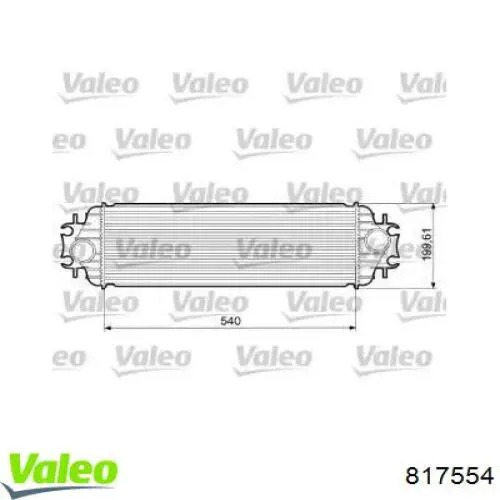 817554 VALEO Охладитель наддувочного воздуха
