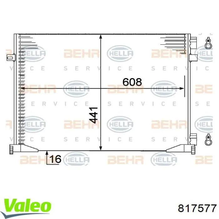 817577 VALEO Конденсатор