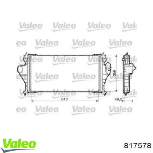 Интеркулер 817578 VALEO