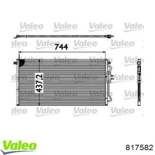 Радиатор кондиционера 817582 VALEO