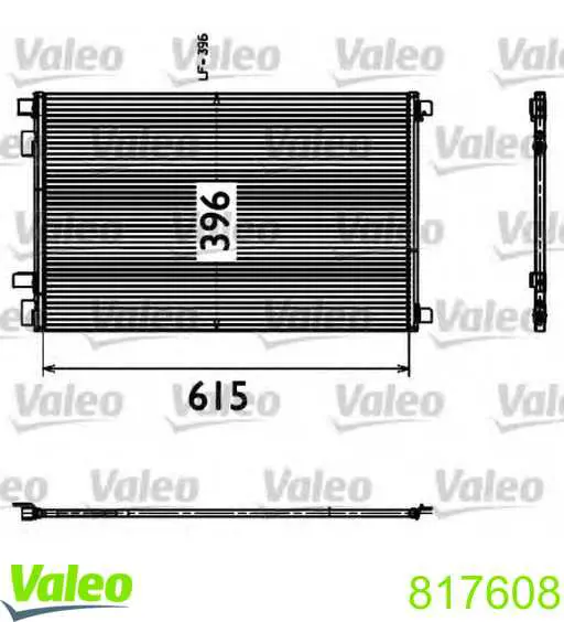 817608 VALEO радиатор кондиционера