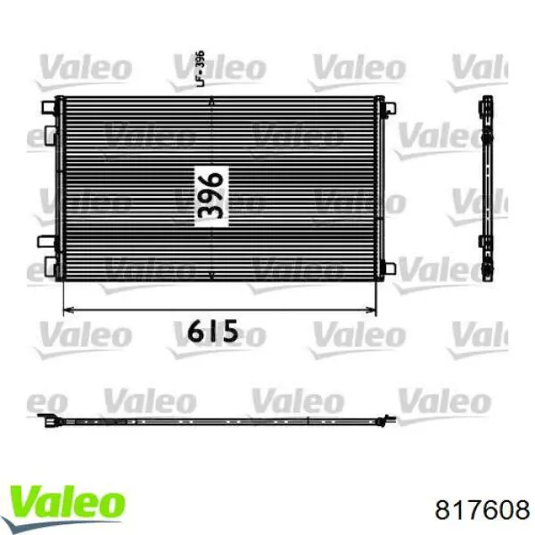 Радиатор кондиционера 817608 VALEO