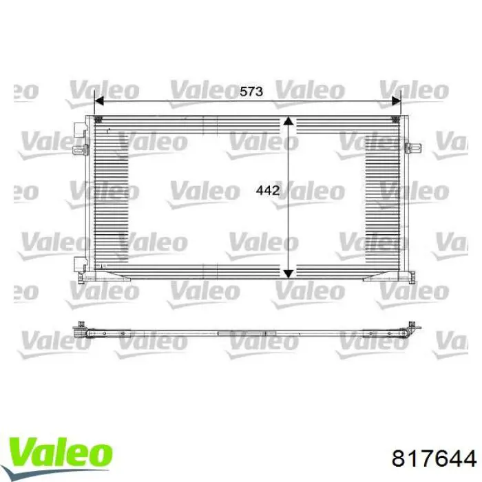 Конденсатор кондиционера VALEO 817644 цена, от 88.65 USD