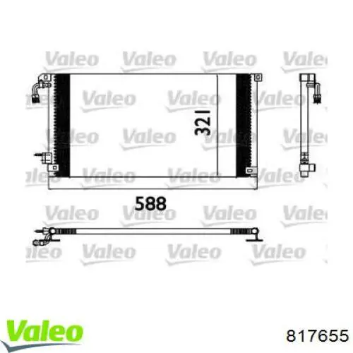 Радиатор кондиционера 817655 VALEO