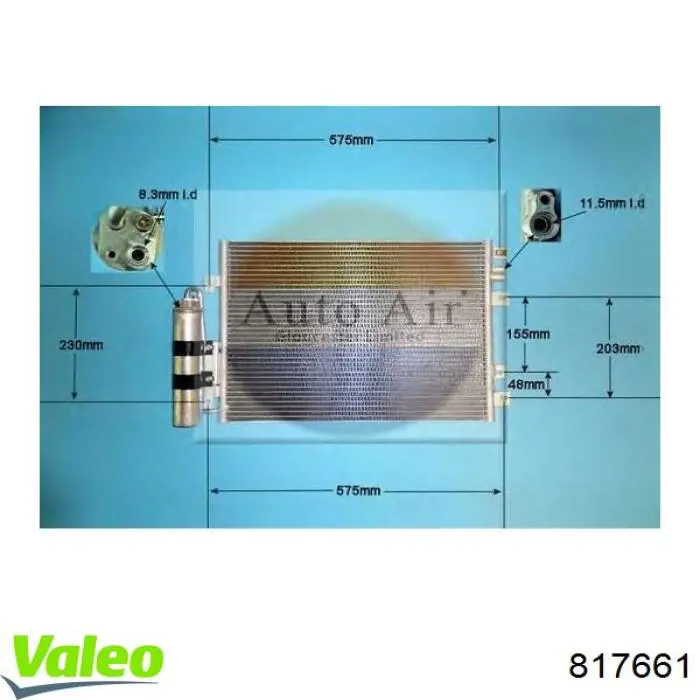 817661 VALEO Конденсатор