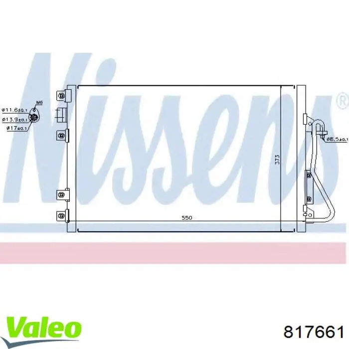Конденсатор кондиционера VALEO 817661 цена, от 83.34 USD