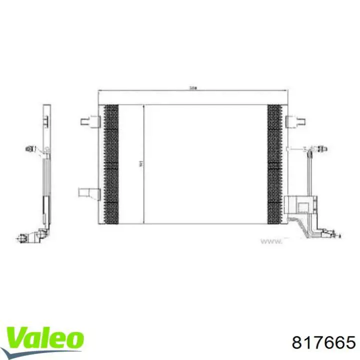 817665 VALEO Конденсатор