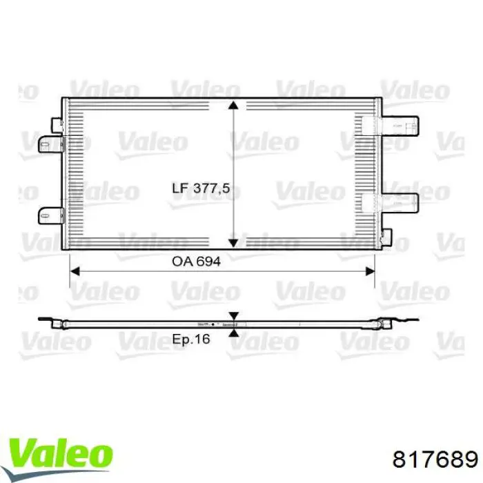 817689 VALEO Конденсатор