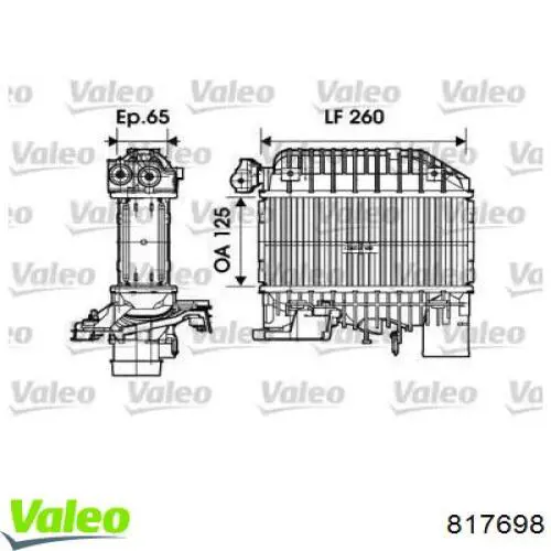 Интеркулер 817698 VALEO