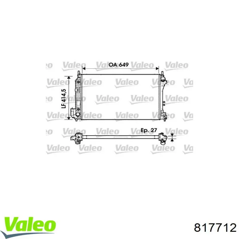 817712 VALEO - Трубопроводы и радиатор кондиционера