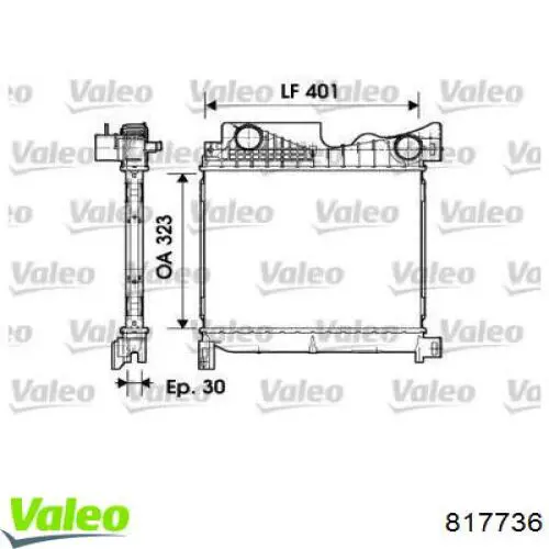 Интеркулер 817736 VALEO