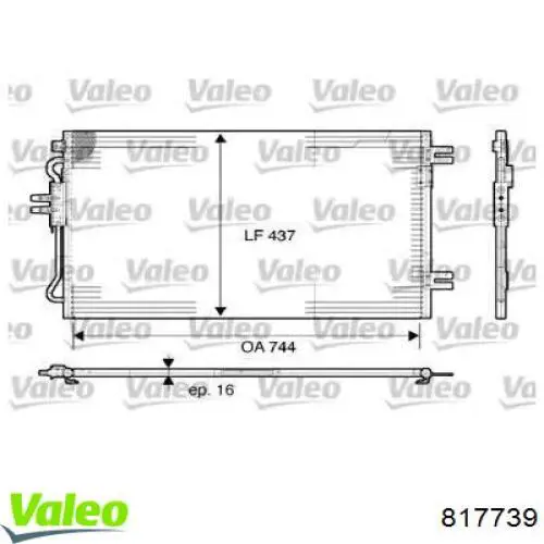 817739 VALEO Конденсатор