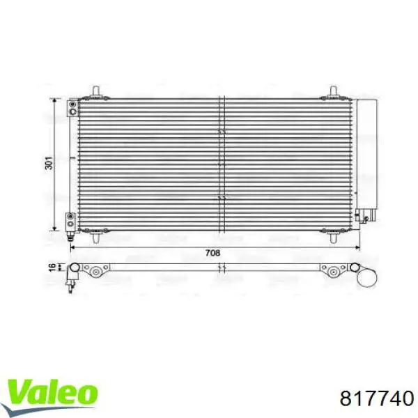 Конденсатор кондиционера VALEO 817740 цена, от 122.18 USD