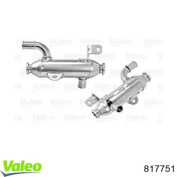 Радиатор системы EGR рециркуляции выхлопных газов VALEO 817751
