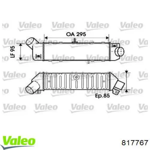 Интеркулер 817767 VALEO