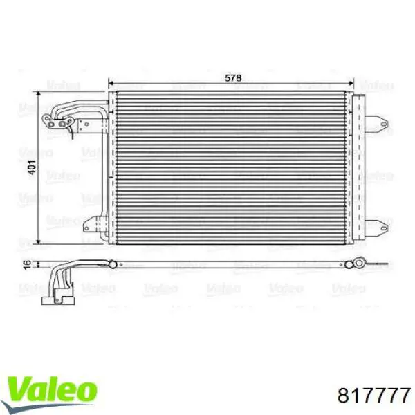 817777 VALEO Конденсатор