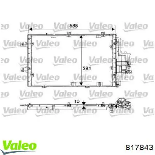 Конденсатор кондиционера VALEO 817843 цена, от 120.50 USD
