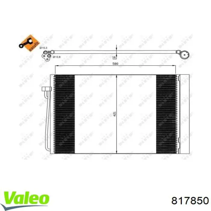 817850 VALEO Конденсатор