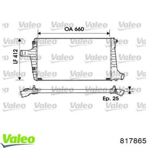 Интеркулер 817865 VALEO