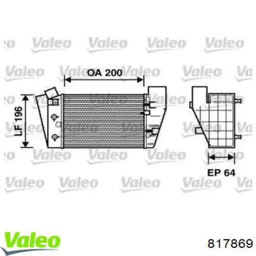 Интеркулер 817869 VALEO