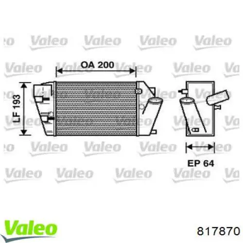 Интеркулер 817870 VALEO