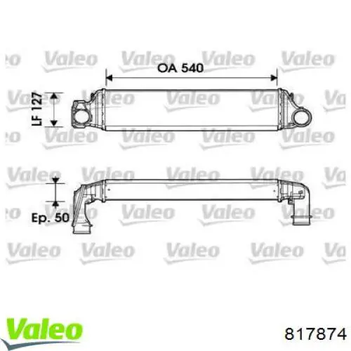 Интеркулер 817874 VALEO