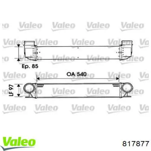 Интеркулер 817877 VALEO