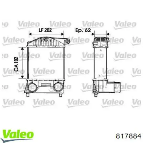 Интеркулер 817884 VALEO