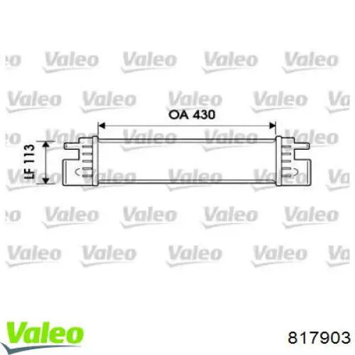 Интеркулер 817903 VALEO