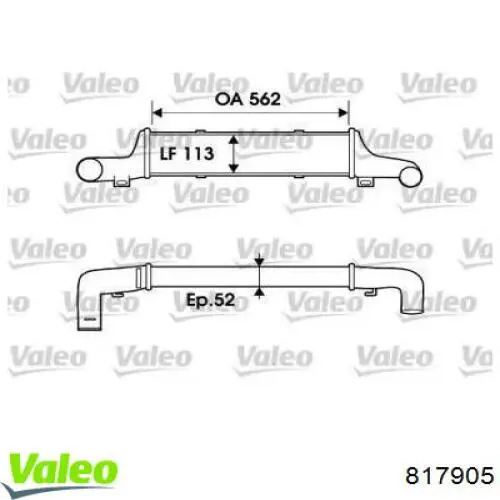 Интеркулер 817905 VALEO