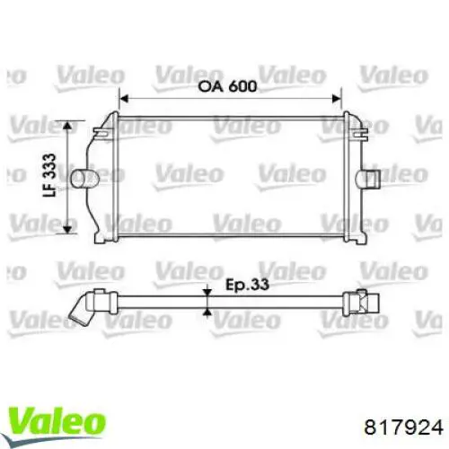 Интеркулер 817924 VALEO